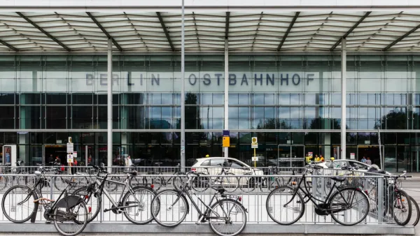 Bikes and Train Station