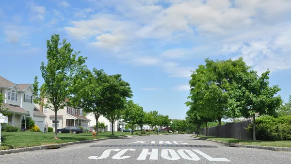 Suburban School Crossing