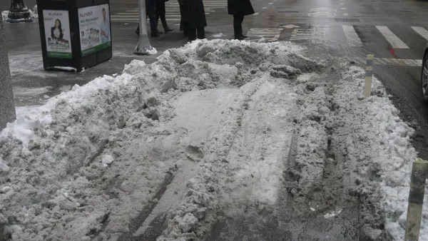 Snow in Bike Lane