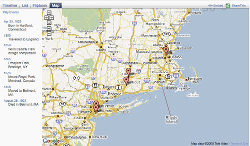 Dipity: Map