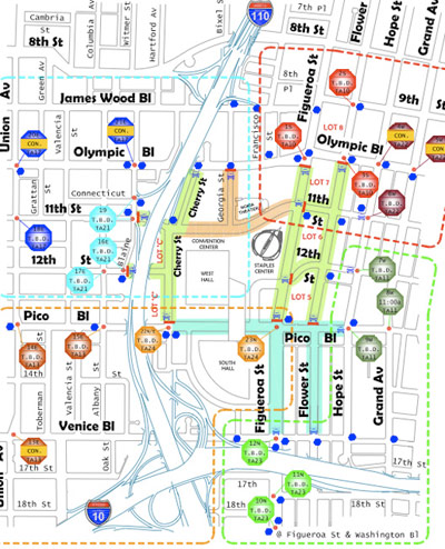 Los Angeles Street Closure Map Los Angeles Street Closure Map